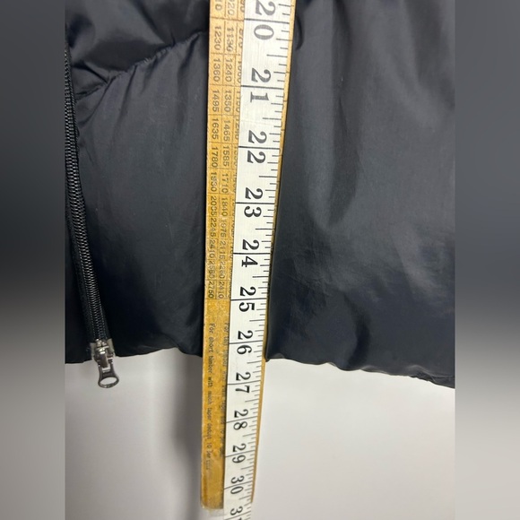 VTG Y2K Nike Puffer Duck Down Jacket Size XL Center Whoosh Black Womens Comfy - Picture 5 of 16